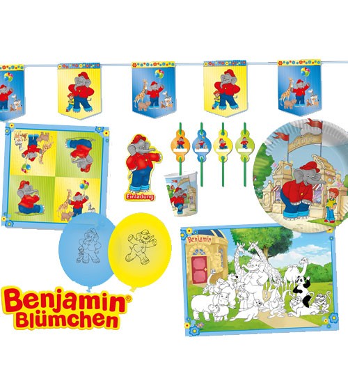 Partyset "Benjamin Blümchen" für 8 Personen