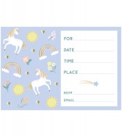 Einladungskarten "Dainty Unicorn" - 8 Stück