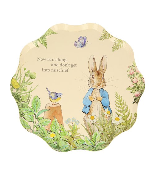 Kleine Pappteller "Peter Rabbit In The Garden" - 8 Stück