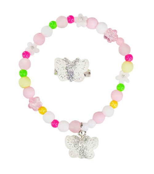 Kinder-Armband & Ring "Sparkle Butterfly" - sortiert