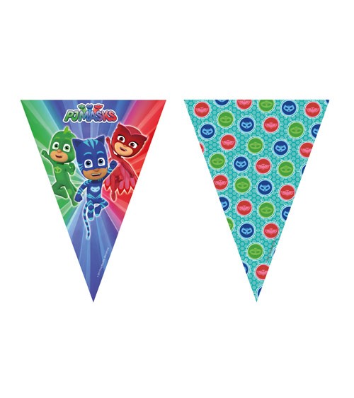 Wimpelgirlande "PJ Masks - Pyjamahelden" - 2,3 m