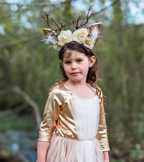 Kleid mit Haarreifen "Woodland Reh"