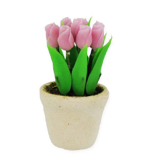 Mini Tulpentopf - rosa - 3,5 cm