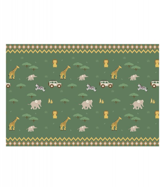 Tischdecke aus Polycotton "Safari" - 120 x 180 cm