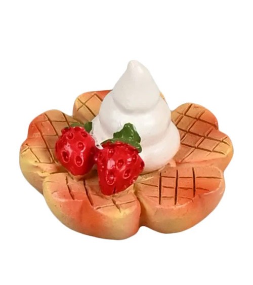 Mini Waffel aus Polyresin - 2,3 cm