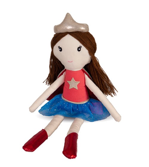 Stoffpuppe "Suzie The Supergirl" - 34 cm