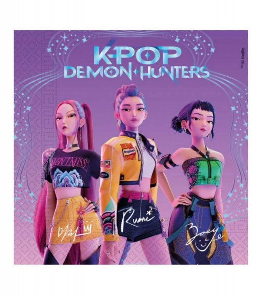 Servietten "KPop Demon Hunters" - 20 Stück