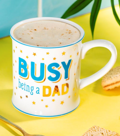Tasse aus Porzellan "Busy being a Dad"