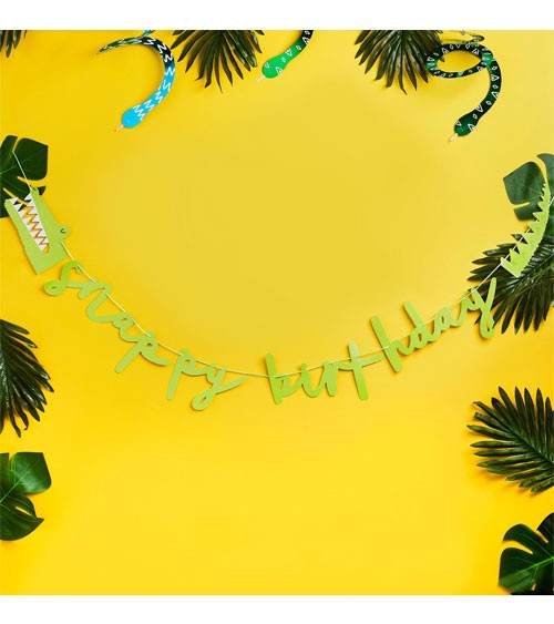 DIY Schriftzug-Girlande "Snappy Birthday" - 2 m