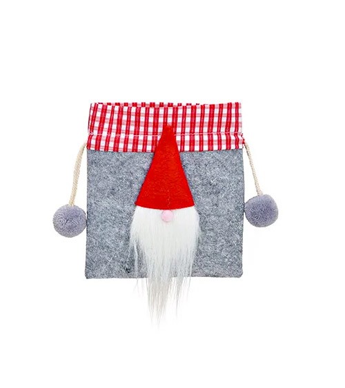 Geschenkbeutel "Wichtel" aus Filz - sortiert - 14 x 16 cm