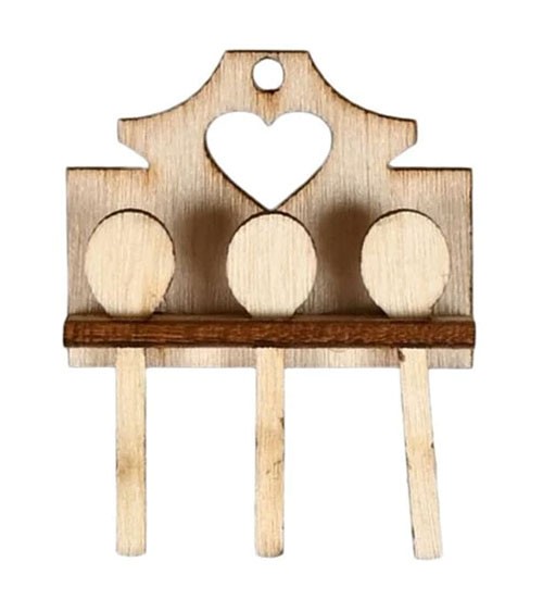 Mini Kochlöffel-Set aus Holz - 3 cm - 4-teilig