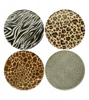 Pappteller "Animal Print" in 4 Designs - 8 Stück