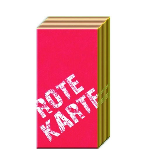 Papiertaschentücher "Rote oder Gelbe Karte" - 10 Stück