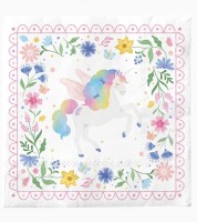 Servietten "Flower Unicorn" - 20 Stück