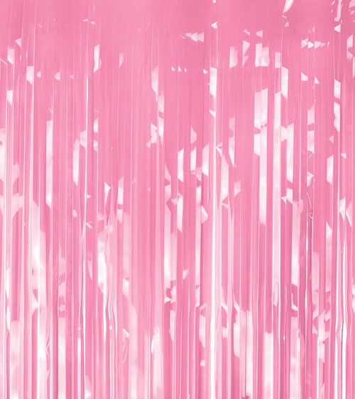 Fransen-Vorhang - rosa - 1 x 2 m