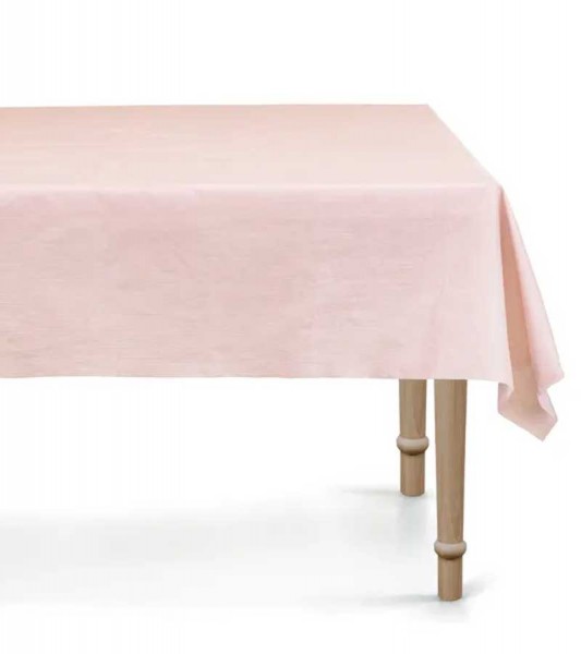 Kunststoff-Tischdecke - rosa - 180 x 120 cm