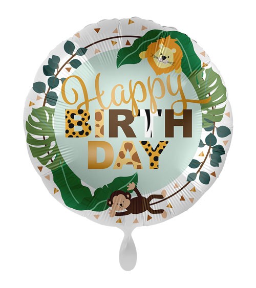 Folienballon "Jungle Friends" - Happy Birthday
