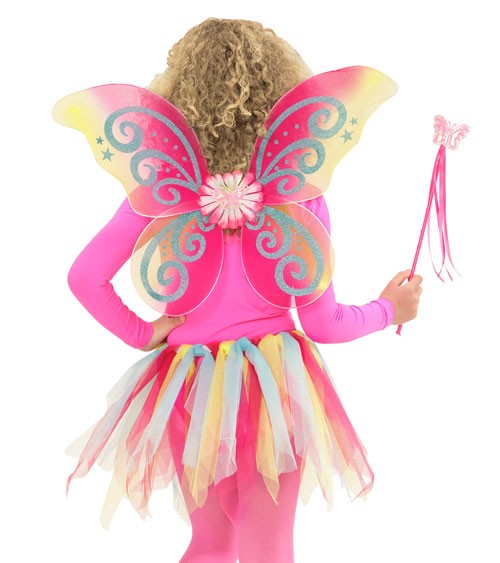 Kinderkostüm-Set "Magic Fairy" - rainbow - 3-teilig