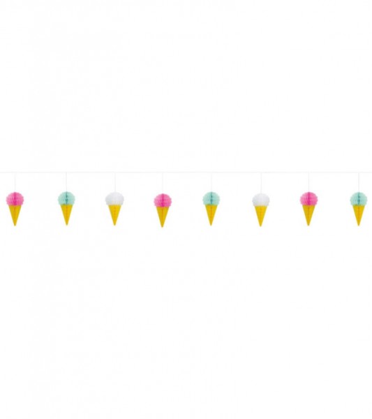 Waben-Eiscreme-Girlande - 2,13 m