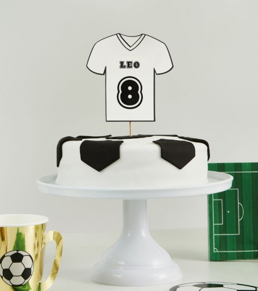 DIY Cake-Topper "Fußballtrikot"