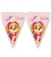 Wimpelgirlande aus Papier "Paw Patrol - Skye" - 3 m