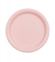 Kleine Pappteller - rosa - 6 Stück