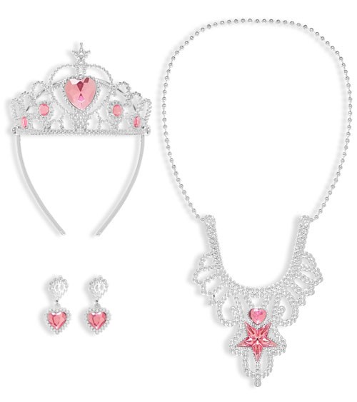 Schmuck-Set "Prinzessin" aus Kunststoff - 3-teilig