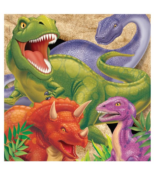 Servietten "Dinosaurier" - 16 Stück