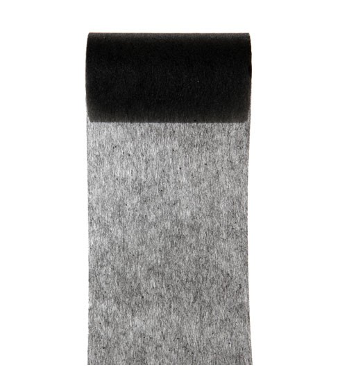 Tischband aus Vlies - schwarz - 10 cm x 10 m