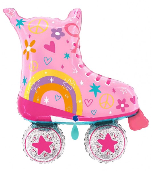 XXL-Folienballon "Pink Roller Skates"
