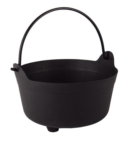 Hexenkessel aus Kunststoff - schwarz - 24 cm