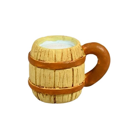 Mini Bierkrug aus Polyresin - 1,5 x 2 cm