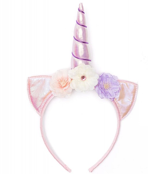 Haarreifen mit Blüten "Einhorn"