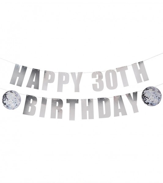 DIY Happy Birthday Girlande "Disco" - 2 m