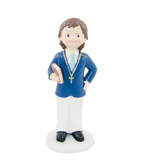 Deko-Figur "Junge mit Bibel" - 16 cm