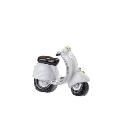 Miniatur Motorroller - weiß - 4,5 cm