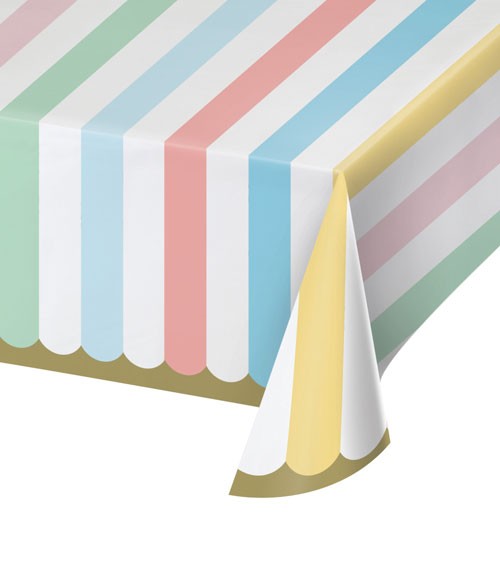 Papier-Tischdecke "Pastel Celebrations" - 137 x 259 cm