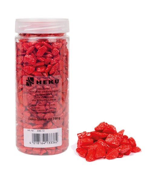 Deko-Steine - 750 g - rot