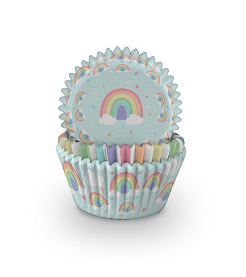 Muffinförmchen-Set "Pastel Rainbow" - 75 Stück