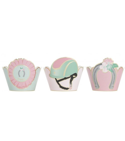 Cupcake-Wrapper "Pferdeliebe" - 6 Stück