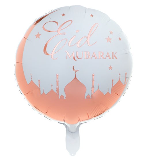 Folienballon "Eid Mubarak" - rosegold - 45 cm