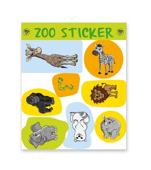 Sticker "Zoo" - 8 Stück