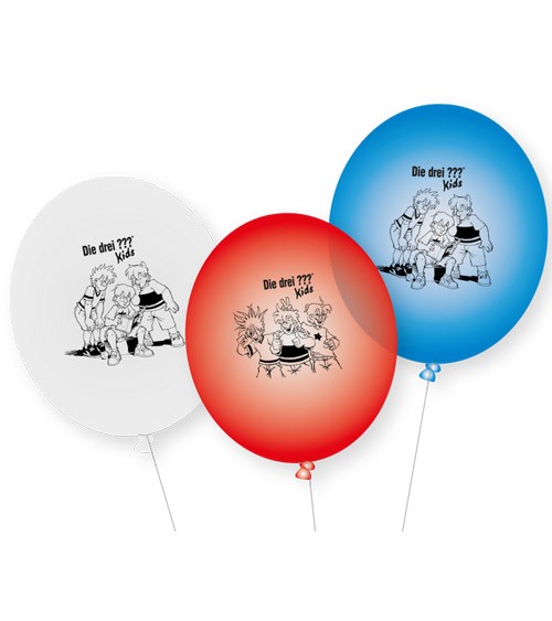 Luftballon-Set "Die drei Fragezeichen Kids" - 9-teilig