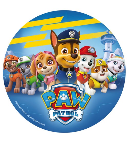 Essbarer Tortenaufleger "Paw Patrol" - 20 cm