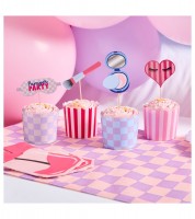 Cupcake-Deko-Set "Pamper Party" - 24-teilig