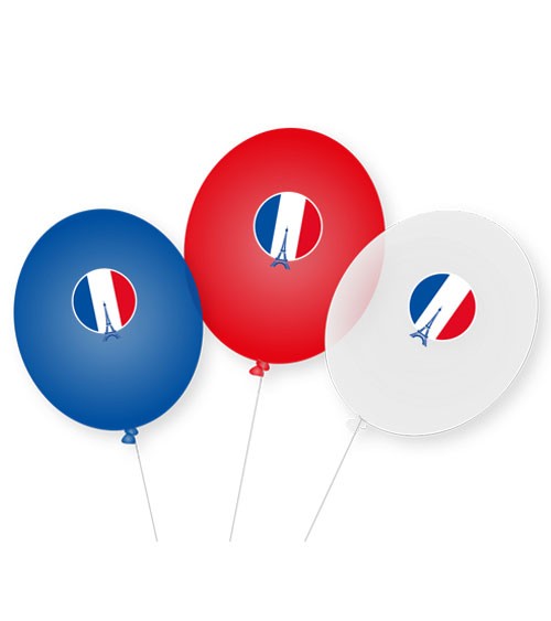 Luftballons "Frankreich" - 9 Stück