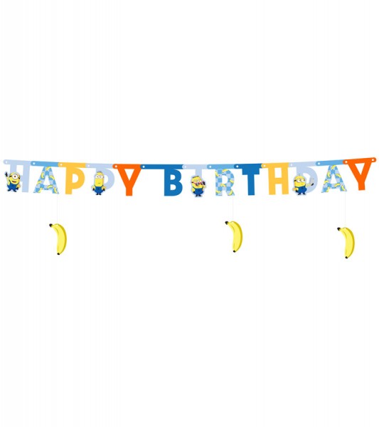 DIY Happy Birthday Girlande "Minions" - 50 x 153 cm