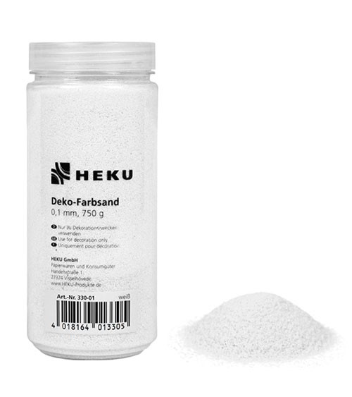 Deko-Farbsand - 750 g - weiß