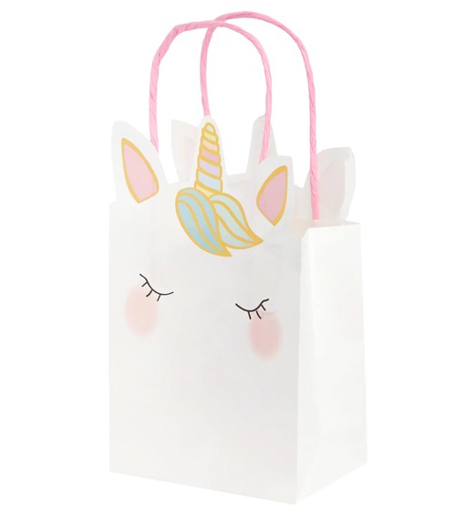 Papiertüten mit Henkel "Unicorn" - 6 Stück
