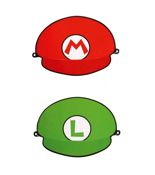 Partyhüte "Nintendo Super Mario" - 8 Stück